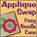 Applique Posy Needle Case Swap