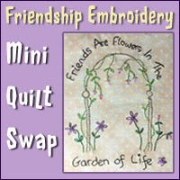 Friendship Embroidery Mini Quilt Swap