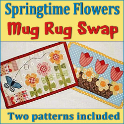 Springtime Flowers Mug Rug Swap