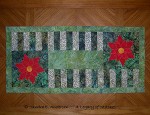 Pines and Poinsettias Tempting Tablerunner