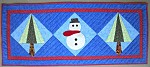 Frosty Quilted Table Runner