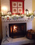 Snowy Christmas Mantle Quilt