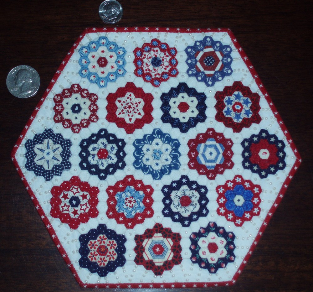 Hexagon+quilt+ideas