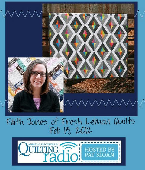 Pat Sloan American Patchwork and Quilting radio Faith Jones guest