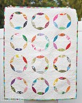 Mod Circles Scrappy Baby Quilt