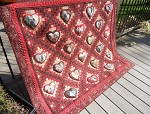 Ruby Red Anniversary Quilt