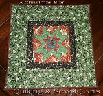 Christmas Star Reversible Mini Quilt