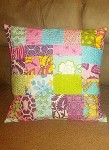 Scrappy Quilt-As-You-Go Pillow