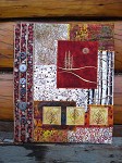 Quilted scrapbook cover