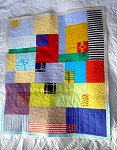 Kid's drawing baby quilt