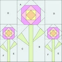 Free Paper Pieced Pattern: Quilters’ Flowers